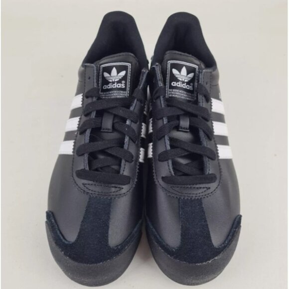 Adidas Originals SAMOA J G20687 Leather Shoes Black White - Picture 5 of 13